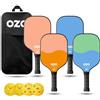 OZO Set of 4 Paddles + 4 Balls - Paddle Unisex Adulto