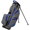 Longridge Elements Borsa stand da golf impermeabile con divisorio a 8 posizioni, Grigio/Blu reale