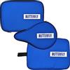 Butterfly Custodia per racchette da ping pong con logo Case | custodia per ping pong + protezione anti-rottura per fino a 2 racchette | design rettangolare (blu reale)