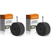 Prophete Tubo Flessibile per Bicicletta, valvola Dunlop da 28, 28 x 1,75 x 2 (47-622), per Bici da Città e Trekking, Colore Nero (Confezione da 2)