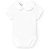 BABIDU Body Neonato Manica Corta 100% Cotone, Tutina Morbido Tessuto Traspirante e Anallergico per Pelli Sensibili, Body Collo piqué, Abbigliamento Unisex Neonato e Bambina, Basic Estivi