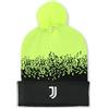 Juventus - Berretto Invernale con Logo, Prodotto Ufficiale, Giallo Fluo