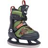 K2 Raider Ice, Pattini da Ghiaccio Ragazzo, Verde-Arancione, S (EU: 29-34 / UK: 10-1 / US: 11-2)