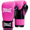 Everlast Powerlock OG 10oz Guantoni da Boxe (Rosa/Nero), per sacco, colpitori e sparring, chiusura Hook & Loop, schiuma avanzata, impugnatura ergonomica - Attrezzatura originale Everlast