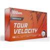 Wilson Palline da Golf Wilson, Tour Velocity Distance, pallina da golf per tiri lunghi, 15 palline, Gomma, Bianco