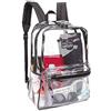 Outdoor Products - Zaino trasparente con pavone rosa, colore: Nero