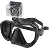 SEAC Appeal PRO - Maschera da Subacquea Made in Italy monolente con Attacco Universale per Action Cam Unisex Adulto