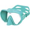 SEAC X-Frame Maschera da Immersione Frameless in Silicone con Monolente in Vetro Temperato | Visione Nitida e Stabilità in Acqua, Volume Ridotto | Per Immersione e Snorkeling - Made in Italy