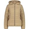 CMP - Giacca da donna in nylon con cappuccio removibile, Sesamo, 50