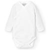 BABIDU Body incrociato a maniche lunghe 100% cotone con stampa a pois, body per neonati e prematuri, tessuto ipoallergenico morbido e traspirante per pelli sensibili, abbigliamento unisex per neonati