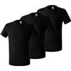Erima Set di 3 Teamsport T-Shirt Bambini e Ragazzi