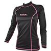 SEAC T-Sun Long Lady, Maglia Protettiva Rash Guard per Snorkeling e Nuoto Anti UV, Nero, L