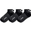 Erima Pacco da 3 Paia di Calzini Corti Calze, Unisex Bambini, Nero, 31-34