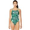 Speedo Costume da Bagno Un Pezzo Endurance+Croce Indietro Stampato Adulto Team Colori Costume da Donna