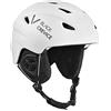 BLACK CREVICE casco de esquí Streif I Casco de esquí a prueba de golpes con diseño deportivo en Casco unisex I Casco de snowboard I Ventilación activa I Talla (S, Bianco Opaco Nero)