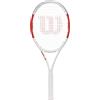 Wilson Six.One Lite 102 Racchetta da Tennis per Giocatori Ambiziosi, Unisex Adulto, Rosso/Grigio, L0