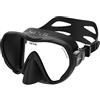 SEAC X-Frame - Maschera Frameless Silicone con Monolente in Vetro Temperato | Visione nitida e stabilità in acqua, volume ridotto | Per immersione e snorkeling | Made in Italy