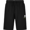 Kappa - Pantaloncini Sportivi, Uomo, Nero, Poliestere, Moto. Adozippo Vr46, Taglia: XL