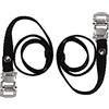 cyclingcolors 2x cinghie del pedale della bicicletta bici universale flessibile nylon nero