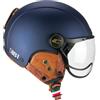 CGM Casco Bici, sci, E-bike, 801V EBI VINTAGE Blu satinato, M (57-58cm)