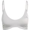 adidas Femme Optime Essentials Workout Shine Light Support Bra, Grey Two, XXL