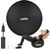 EDIFIT Palla Fitness, Pilates Attrezzi Casa, Incluso il Gonfiatore, Fitball, Yoga Accessori, Palla Gravidanza, Ginnastica Ritmica