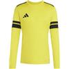 adidas Uomo Squadra25 Jersey Long Sleeve Shirt, Team Yellow/Black, L