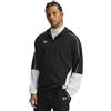 Under Armour Uomo Challenger Warmup Jacket, Giacca Sportiva Idrorepellente per Riscaldamento e Allenamento, Giacca Leggera Calcio Comoda e Traspirante con Mezza Zip,Black/White,XL
