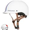 Exclusky Casco Bici Uomo Casco Monopattino Elettrico Adulti Casco Bici Donna Casco Scooter Uomo Donna Casco Vintage per Urban Strada (56-61cm)