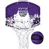 Wilson Minicanestro da Basket NBA TEAM MINI HOOP, Plastica, Bianco/Viola (Sacramento Kings), Taglia unica