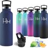 Motswedi Borraccia Termica 750 ml, Borraccia Acciaio Inox, Bottiglia Termica per Acqua Fredda e Calda, Bottiglia d'Acqua a Prova di Perdite, per Sport, Palestra, Ciclismo, Blu scuro