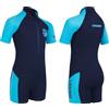 Cressi dal 1946 - Little Shark Muta Shorty 2 mm per Bambini Unisex a Maniche Corte con Protezione Termica e UV per Nuoto Snorkeling e Sport Acquatici con Zip Frontale