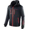 Black Crevice - Giacca da sci da uomo, Multicolore (Nero/Rosso), 50