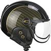 CGM Casco Bici, sci, E-bike, 801G EBI GOLD, Nero Oro perlato, M (57-58cm)