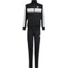 adidas Unisex - Bambini e ragazzi Seasonal Essentials Tiberio 3 Stripes Tricot Track Suit, Black/White/Grey Two, 9-10 Years