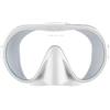 CRESSI Musa & Scilla Maschera Frameless o Combo Set Maschera Framelles + Snorkel Scilla per Immersioni e Snorkeling, Basso Volume Interno e Ampio Campo Visivo, Unisex, Bianco, Taglia Unica