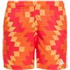 adidas Bambini e Ragazzi Football-Inspired Graphic Swim Kids Swimwear, Pure Orange/White, 13-14 Years