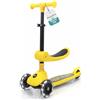 SereneLife Monopattino Bambino Pieghevole, Monopattino Bambina a 3 Ruote con Luci LED, Manubrio Regolabile e Freno, Monopattino a 3 Ruote, Scooter per Bambini e Bambine dai 3 Anni fino a 50 kg