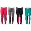 PFIFF 102603 - Leggings da Equitazione Ella in Tessuto, con Inserti in Tessuto, per Bambine, Colore: Grigio/Viola 128