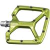 Funn Python Pedali Flat MTB, Piattaforma Larga, Asse CrMo (Verde)