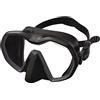 Seac Icona, maschera monolente Made in Italy per la subacquea realizzata con tecnologia frameless e facciale sovrastampato,nero/antracite, standard