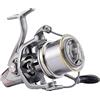 HAUT TON Mulinello da spinning 8000/9000/10000/12000/14000, 6+1BB in metallo, 4,8:1, rapporto di trasmissione 25 kg, resistenza pesante e lunga, pesci enormi in acqua salata costiera (HT-NGK, 9000)
