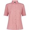 CMP - Camicia Fantasia a Maniche 3/4 Stretch da Donna, Rose-Orchidea, M