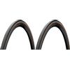 Continental Reifen Conti Ultra Sport III Pieghevole, Pneumatico Unisex-Adult, Nero/Marrone, 28 700x28C 28-622 (Confezione da 2)