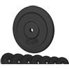 G5 HT SPORT Dischi in Ghisa per Palestra【Ø Foro 25 mm】 Venduti Singolarmente o in Coppia [da 0.5 a 20 kg] Compatibili con Bilancieri e Manubri | Resistenza e Durabilità per Home Gym (1 X 10 kg)