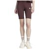 Adidas Donna Essentials 3-Stripes Bike Shorts, Shadow Brown, L