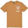 Las Vegas Raiders T-Shirt Unisex NFL Premium Logo Select Regular Fit T-Shirt Bronzo Chiaro