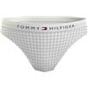 Tommy Hilfiger Slip Donna Print Slip Taglio Bikini, Bianco (Ctb Grid Check Ivory), S