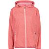 CMP - Giacca Donna con Cappuccio Antipioggia, Corallo, M