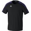 Erima T-Shirt Evo Star (1082407) Uomo, Nero/Ultra Violet, L